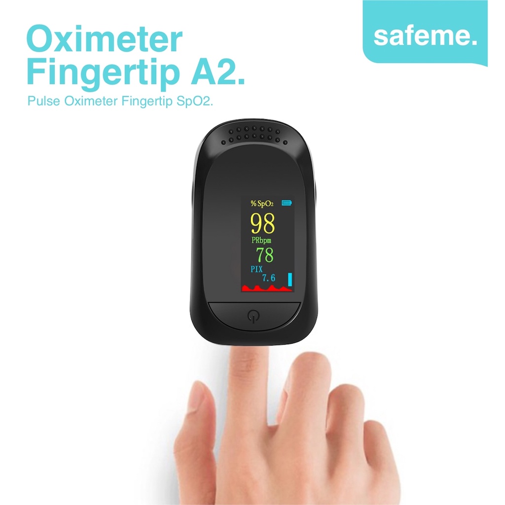 Jual Pulse Oximeter Fingertip A2 Alat Pengukur Kadar Saturasi Oksigen
