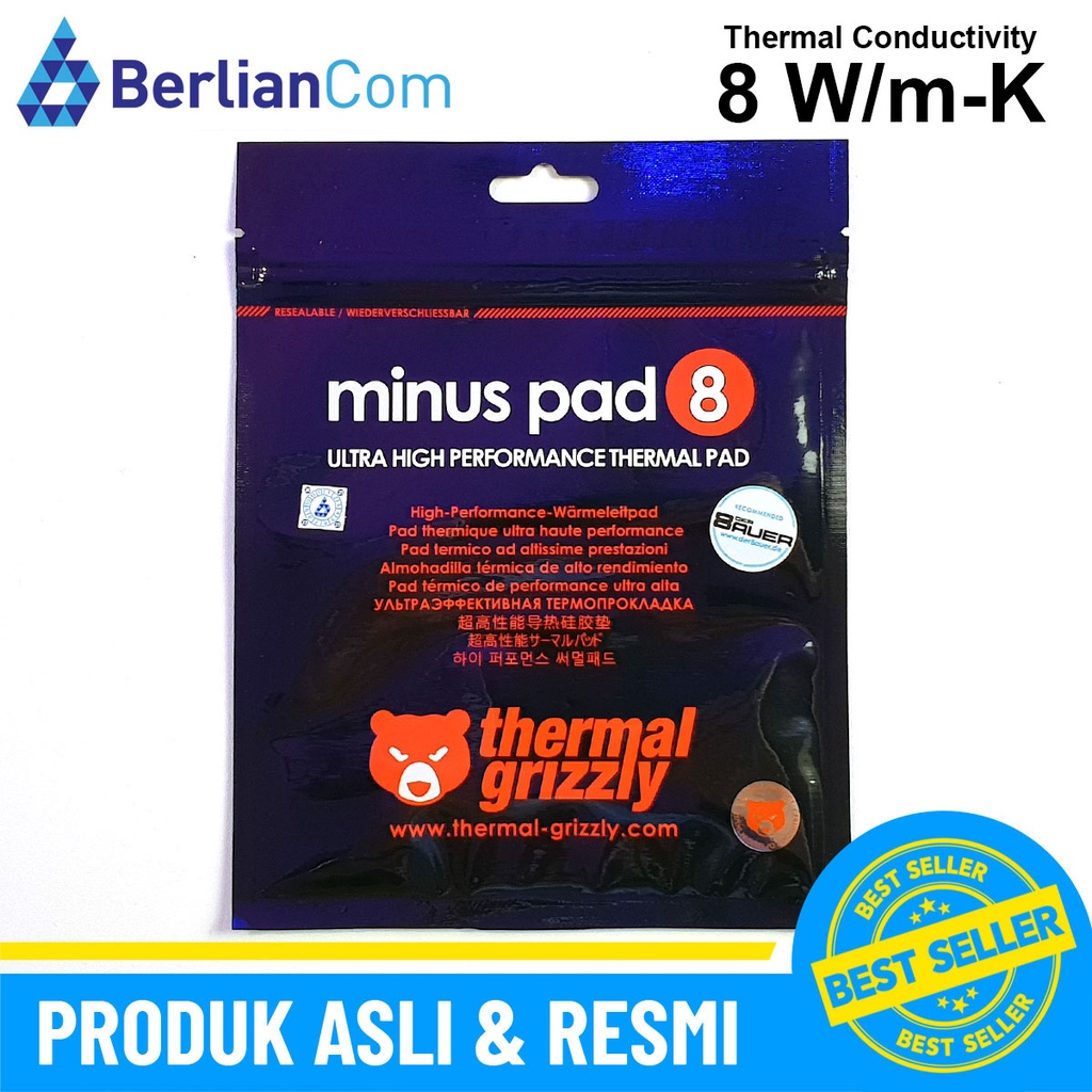 Jual Thermal Grizzly Minus Pad 8 Ultra High Performance Thermal Pad
