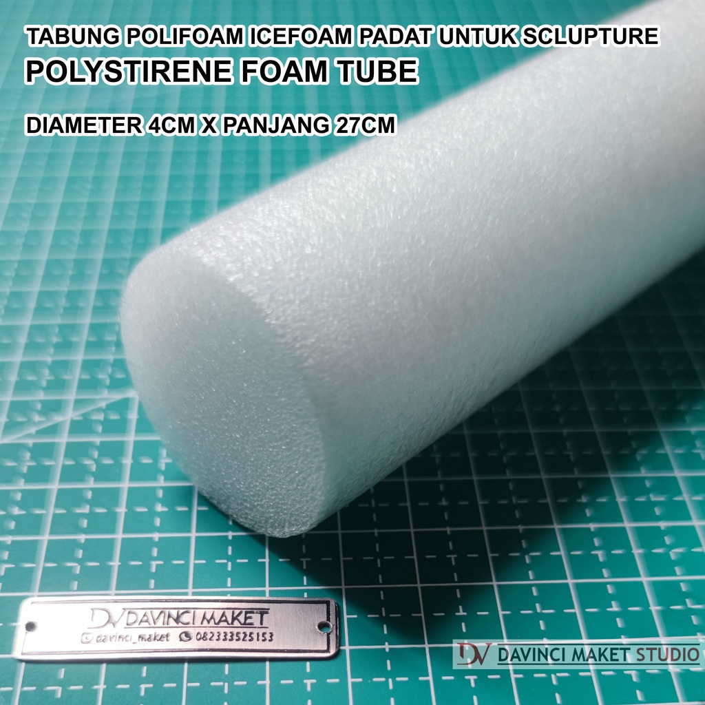 Jual Polyfoam Tube Polystirene Foam Tabung Maket Miniatur 4cm x 27cm