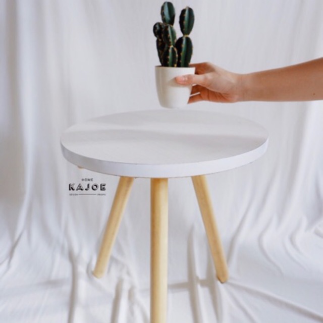 Jual Bintaro Coffee Table Scandinavian IKEA Knockdown Meja Tamu Bulat