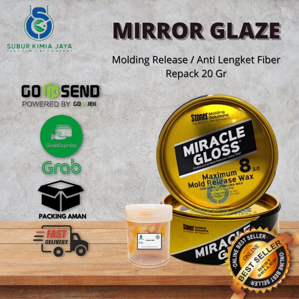 Jual Mirror Glaze / Wax / Anti lengket untuk Fiber / Anti Lengket Resin
