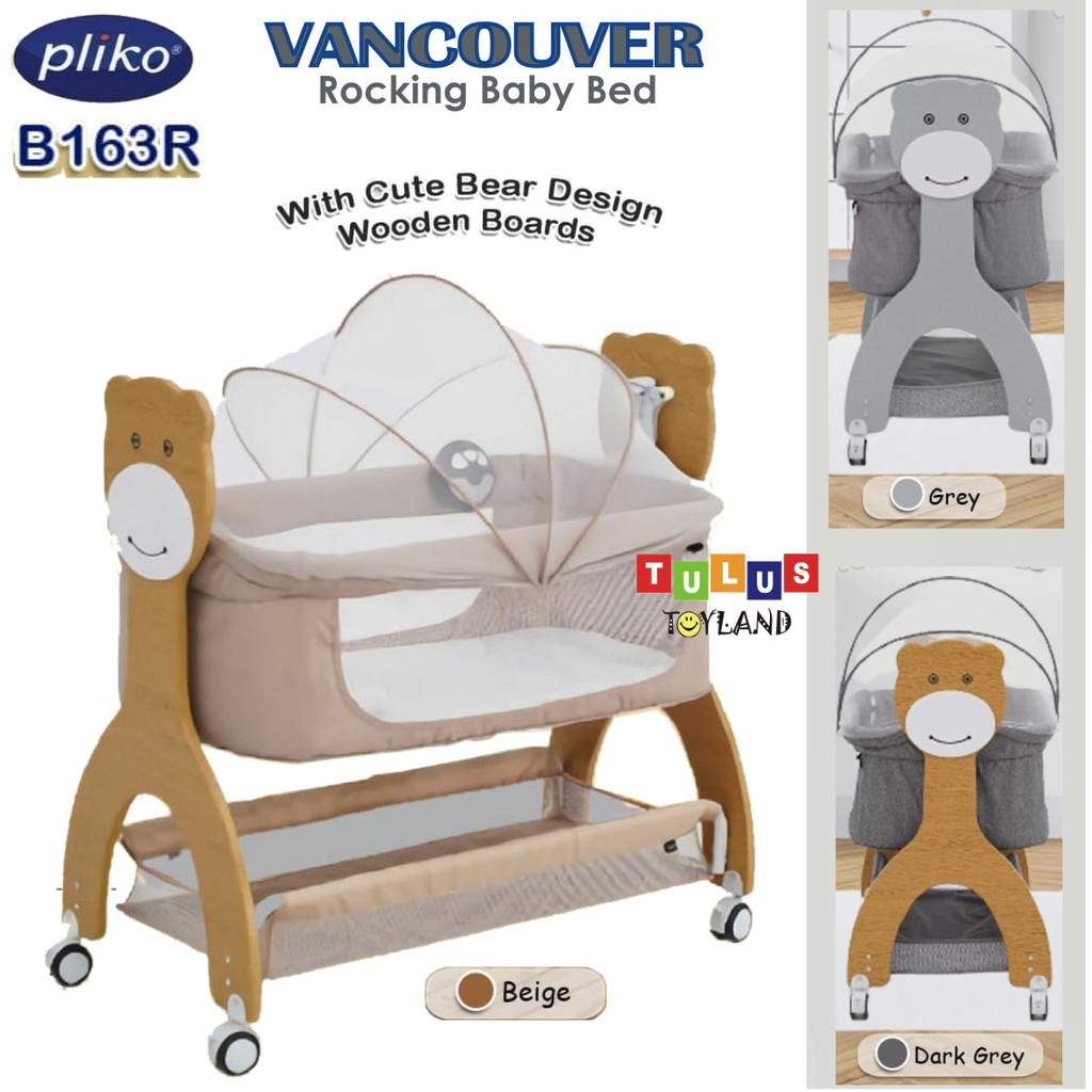 Jual Box Bayi Pliko Vancouver Rocking Baby Bed Music Light Ayunan