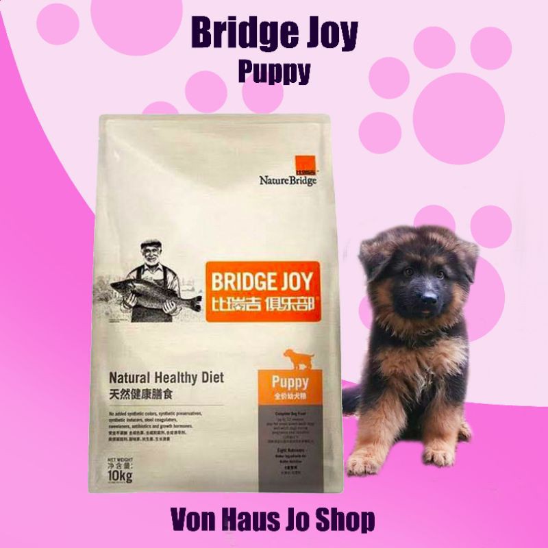 Jual Bridge Joy Puppy Food / Makanan Anak Anjing 10kg Shopee Indonesia