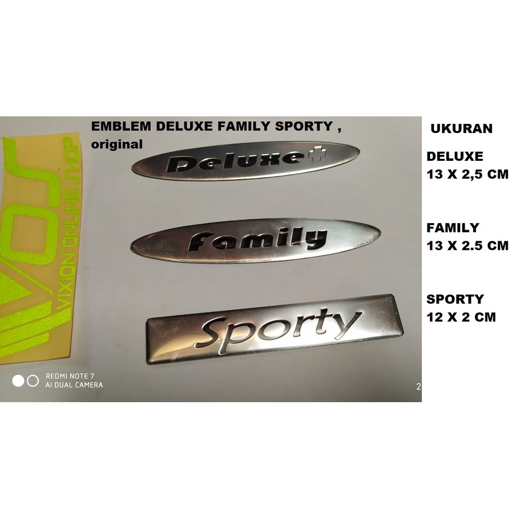 Jual logo emblem xenia DELUXE FAMILY SPORTY UNTUK BAGASI DAN SIDE BODY