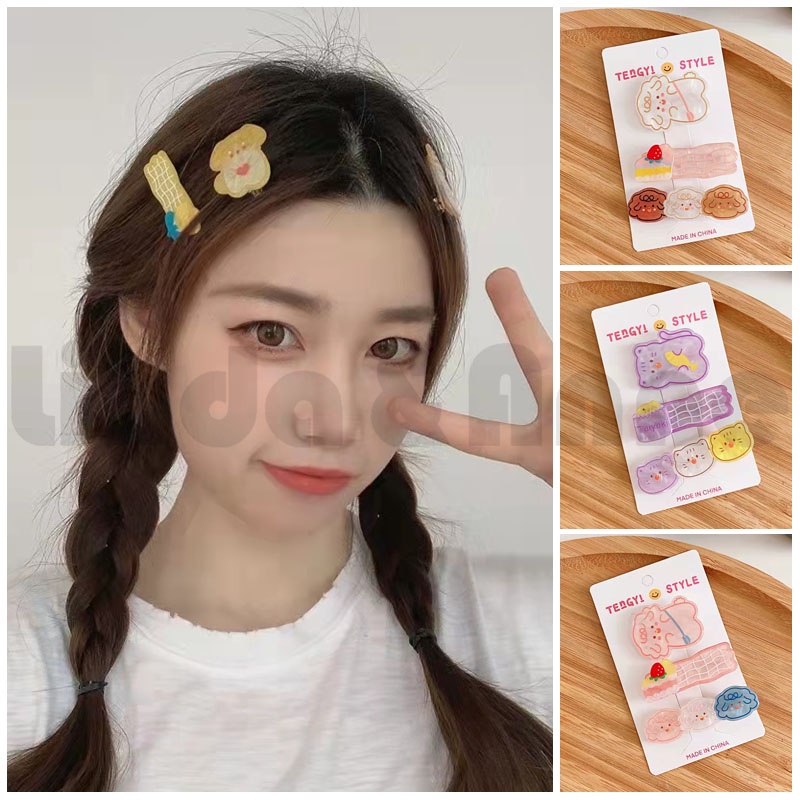 Jual Set Jepit Rambut Jelly Fashion Untuk Wanita Murah Kualitas Tinggi