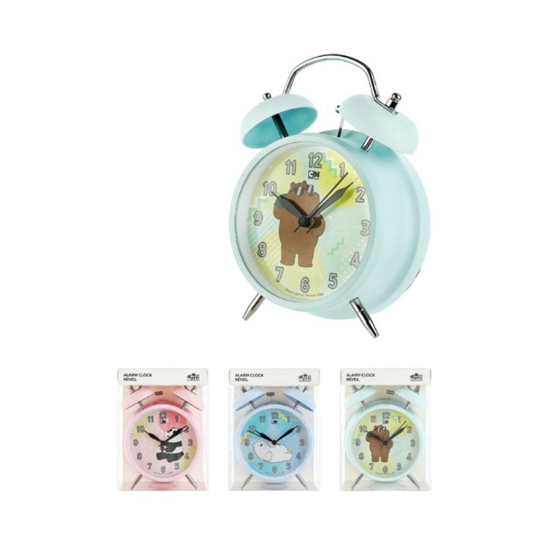 Jual We Bear Bears Alarm Clock, Jam Alarm Miniso, Jam Miniso Shopee