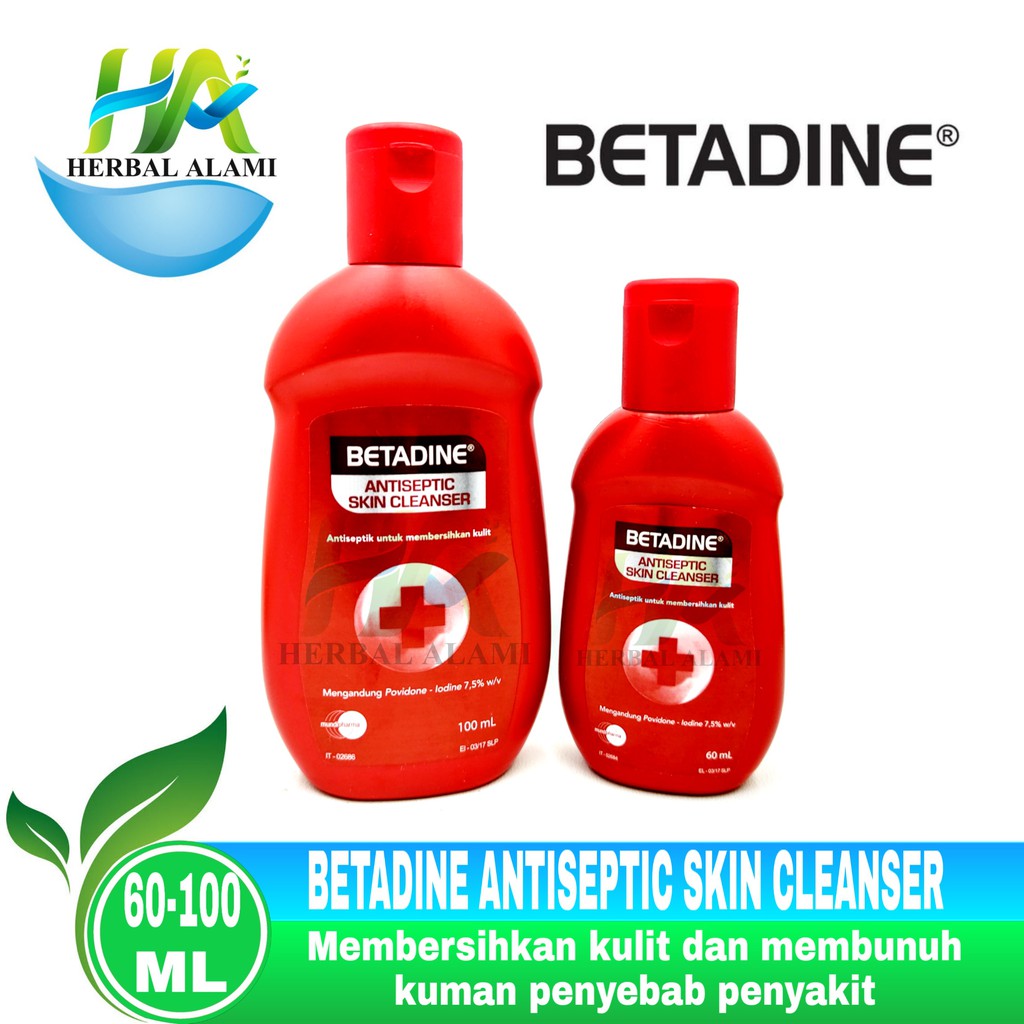 Jual Betadine Antiseptic Skin Cleanser MERAH Shopee Indonesia