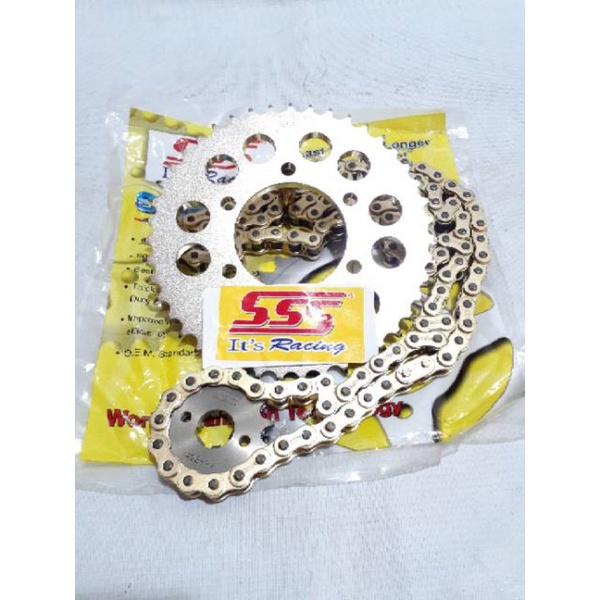 Jual Gear set sss 428 & 415 rantai gold cb150r cbr150r tiger megapro
