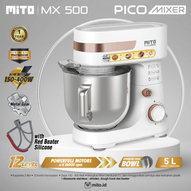 Jual STAND MIXER MITO MX500 PICO / MX100 Shopee Indonesia
