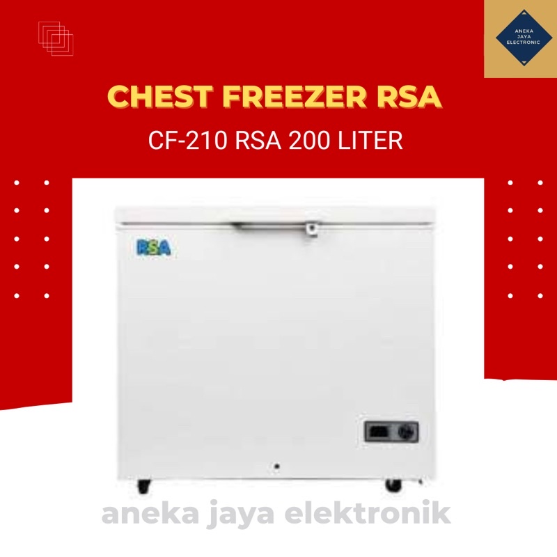 Jual CHEST FREEZER RSA CF210 RSA 200 LITER Shopee Indonesia