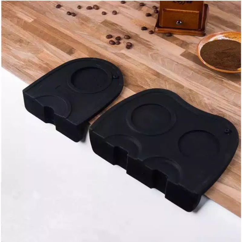 Jual Tamper Mat Hitam Alas Tamping Espresso Shopee Indonesia