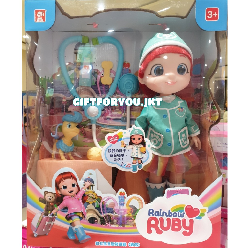 Jual Boneka Rainbow Ruby Doll Dokter Hewan Pet Original Playset Mainan Anak Perempuan Shopee
