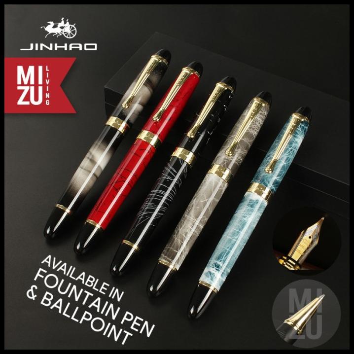 Jual Jinhao X450 Roller Ballpoint / Fountain Pen 18K GoldPlated Nib