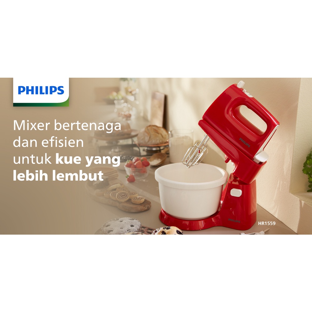 Jual Stand Mixer Philips Hr 1559 Merah Shopee Indonesia