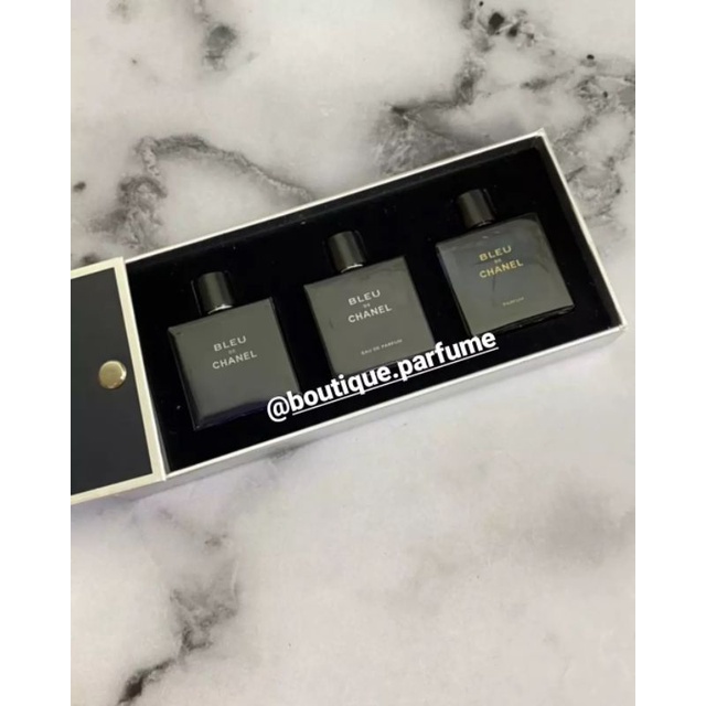 Jual bleu de chanel gift set miniatur original with box Shopee Indonesia