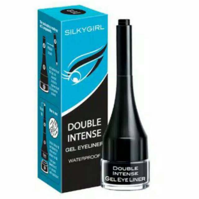 Jual SILKYGIRL Eyeliner Silky Girl Eyeliner Double Intense Gel Waterproof Black Shopee Indonesia