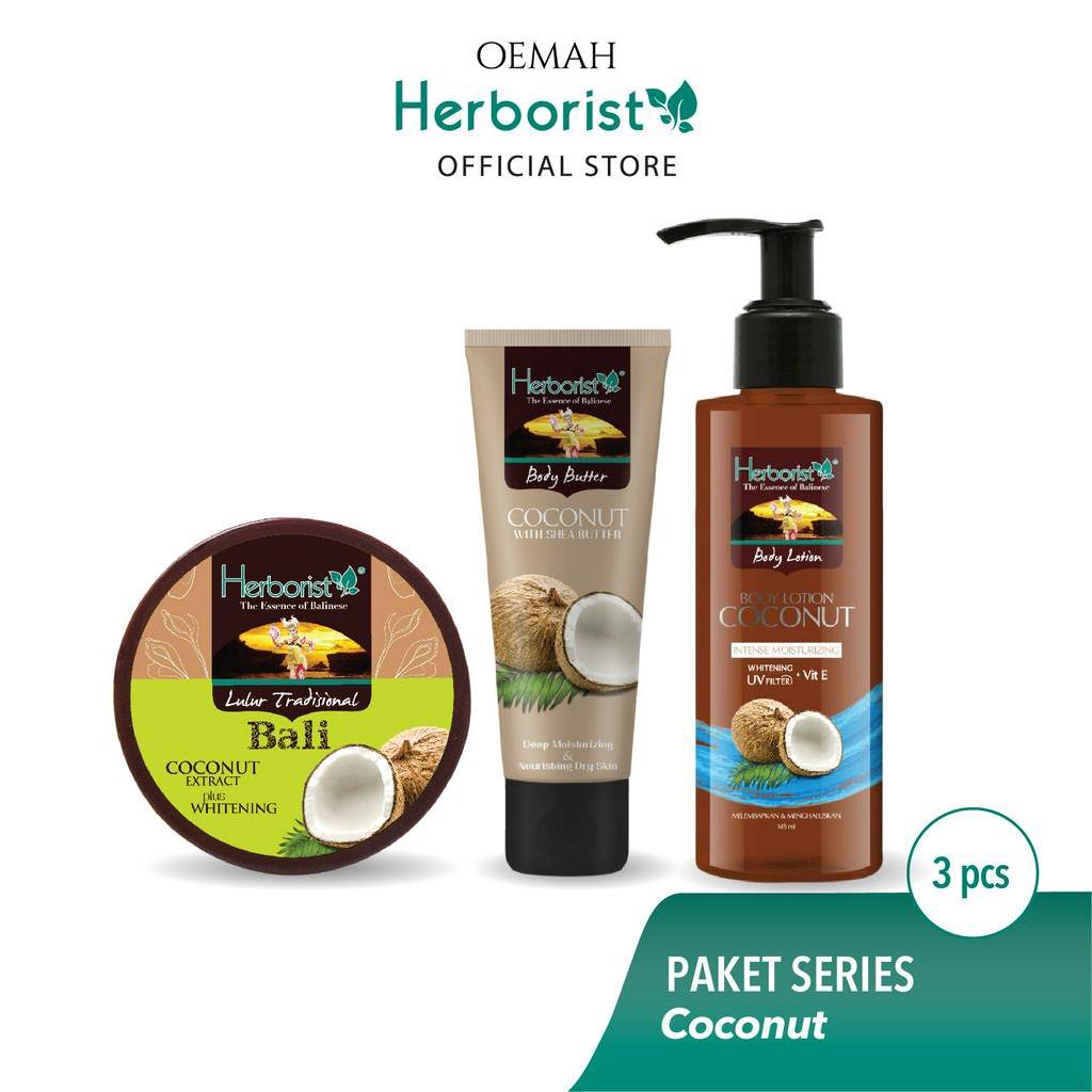Jual Herborist Paket Coconut Series (Lulur 100 gr + Body Butter 80 gr