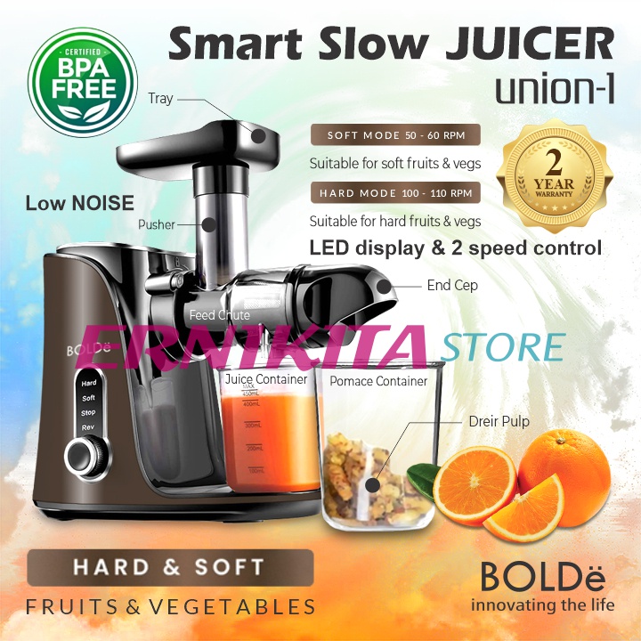 Jual BOLDe SMART SLOW JUICER UNION 1 Bisa Buat Susu Kacang dan Santan