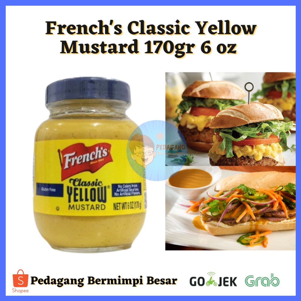Jual French's Classic Yellow Mustard 170gr 6 oz / Mustard USA / Mustard