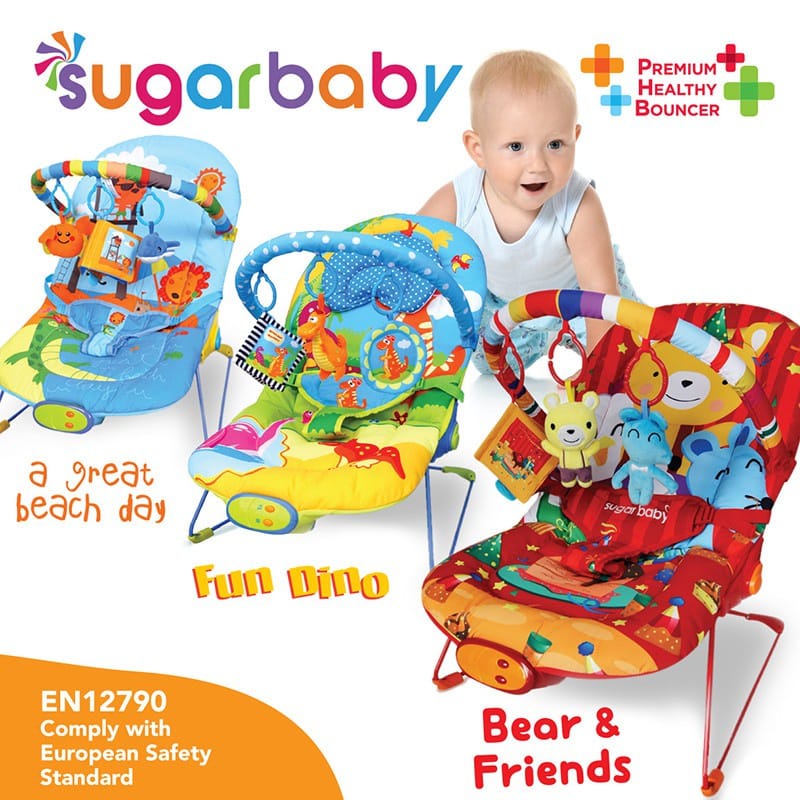Jual Bouncer Sugar Baby 3 recline posisi bouncer sugarbaby ayunan bayi