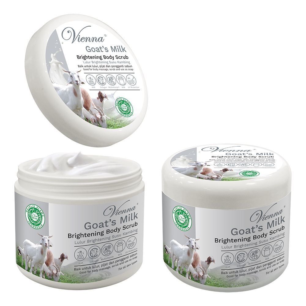 Jual VIENNA BODY SCRUB GOAT'S MILK BODY SCRUB SUSU KAMBING BPOM