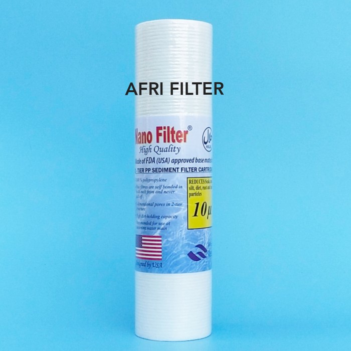 Jual Cartridge Filter Air / Sediment 10" Nano Filter 10 micron Shopee