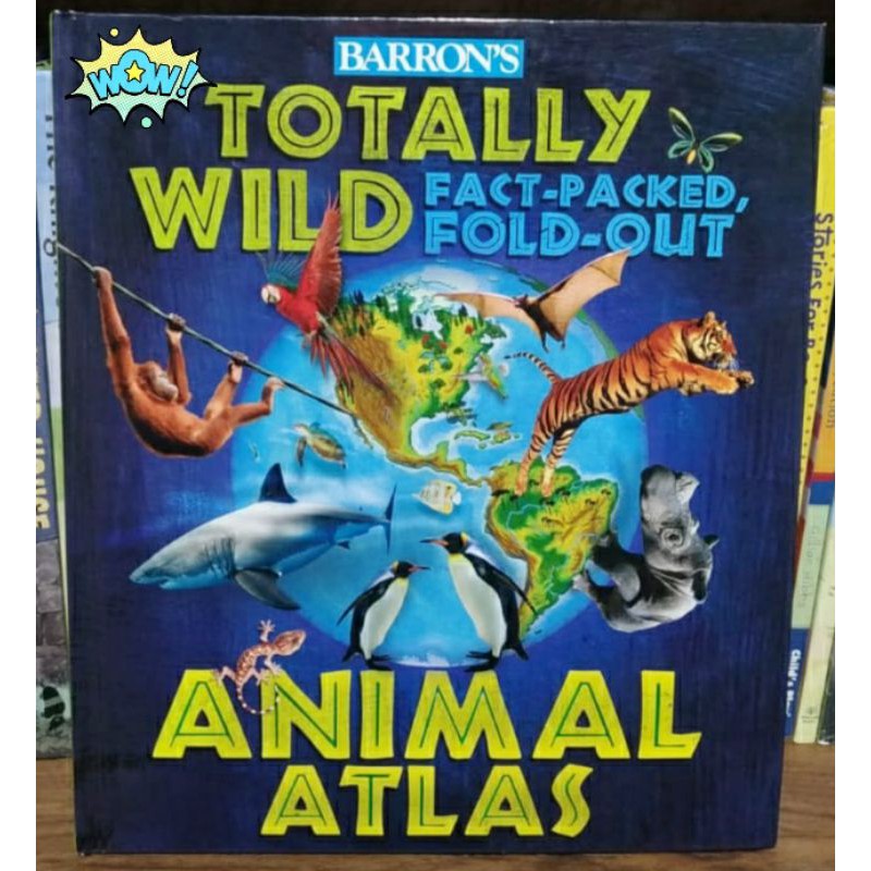 Jual BBW Totally Wild FactPacked, FoldOut Animal Atlas Book Shopee