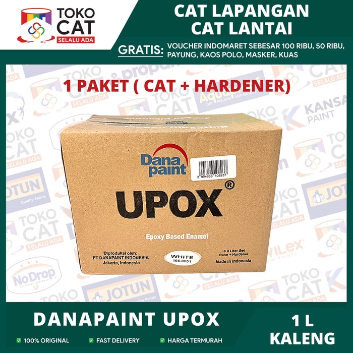 Jual CAT LANTAI EPOXY UPOX DANA PAINT FLOOR 1LTR/ FLOOR COATING PREMIUM