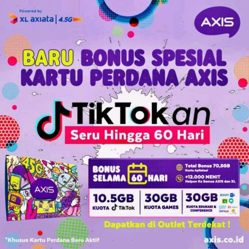 Jual Kartu Perdana viral axis kuota Unlimited game Shopee