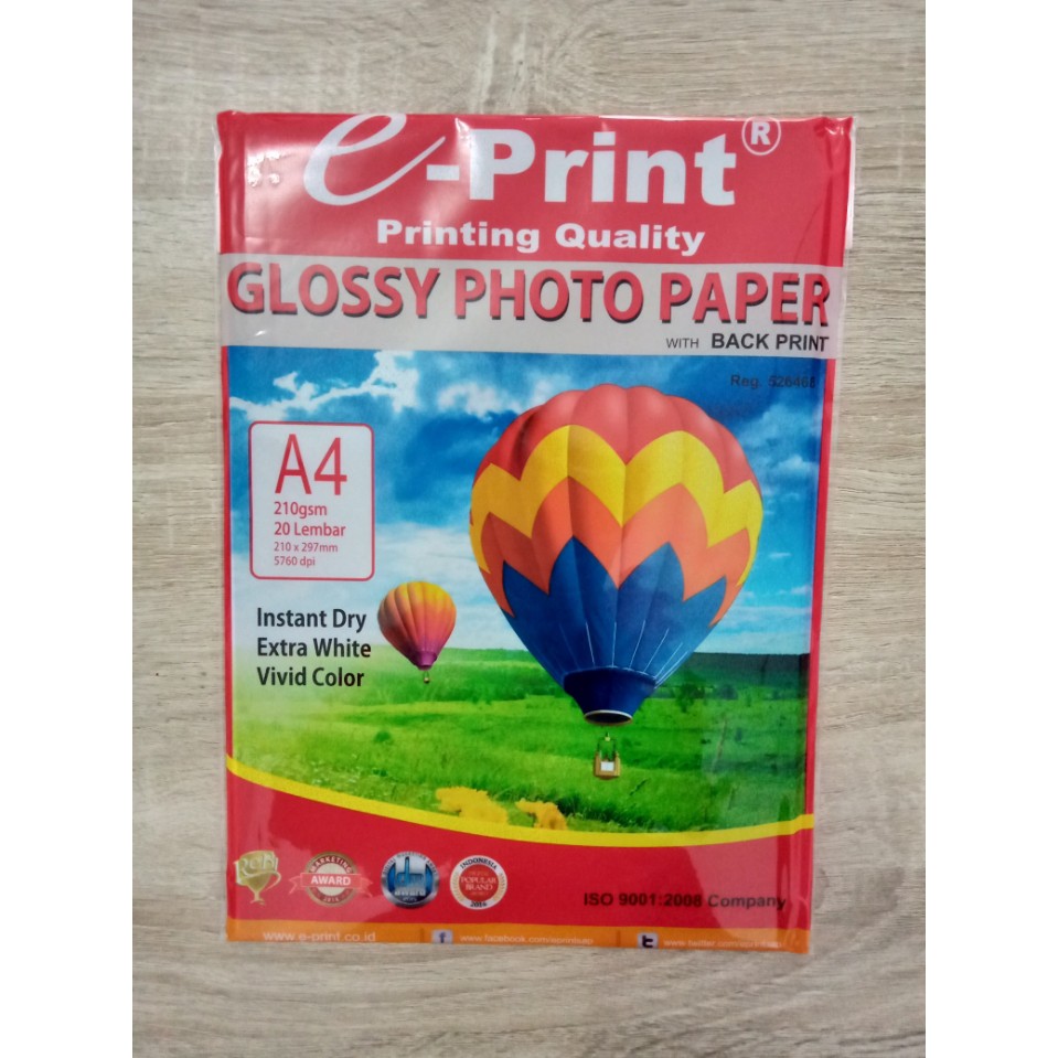 Jual EPRINT GLOSSY PHOTO PAPER A4 210GSM Shopee Indonesia