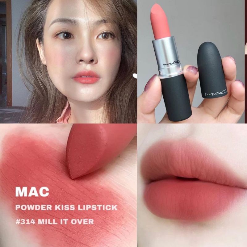 Jual MAC POWDER KISS LIPSTICK MULL IT OVER / MAC LIPSTICK Shopee