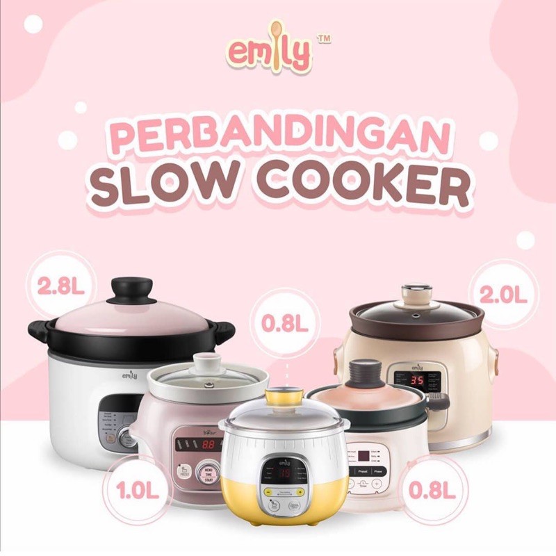 Jual emily slow cooker 0,8L 1L Shopee Indonesia