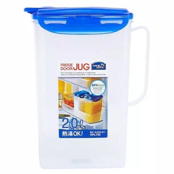 Jual Open DS] Lock & Lock Fridge Door Jug 2.0L Water Jug/Wadah Air