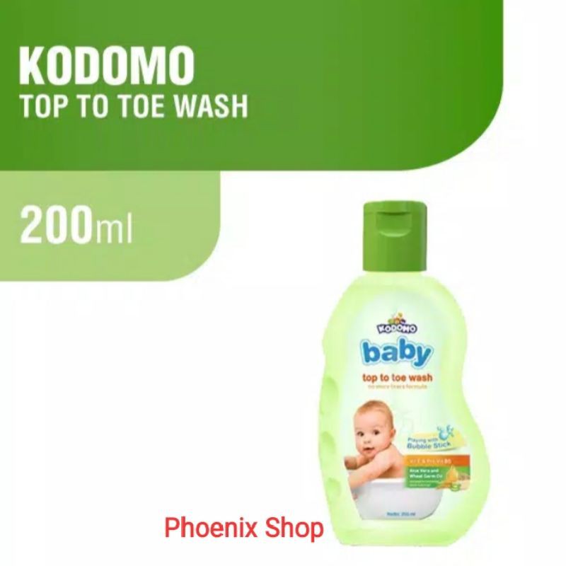 Jual Kodomo Top To Toe Wash Baby Botol / Kodomo Hair & Body Bath 200ml Shopee Indonesia