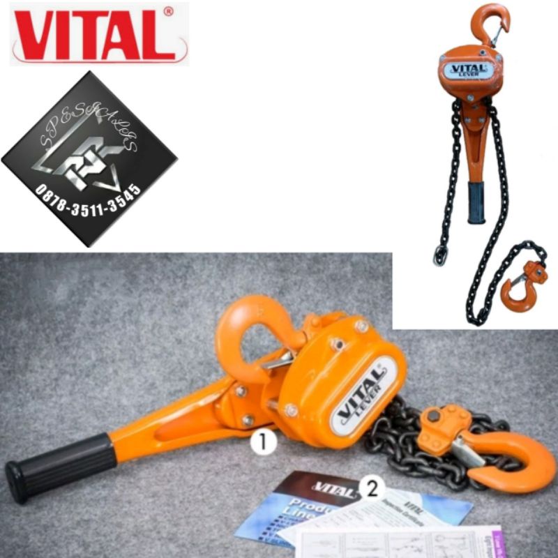 Jual lever block 3 ton x 1.5 meter vital lever blok leper block leper