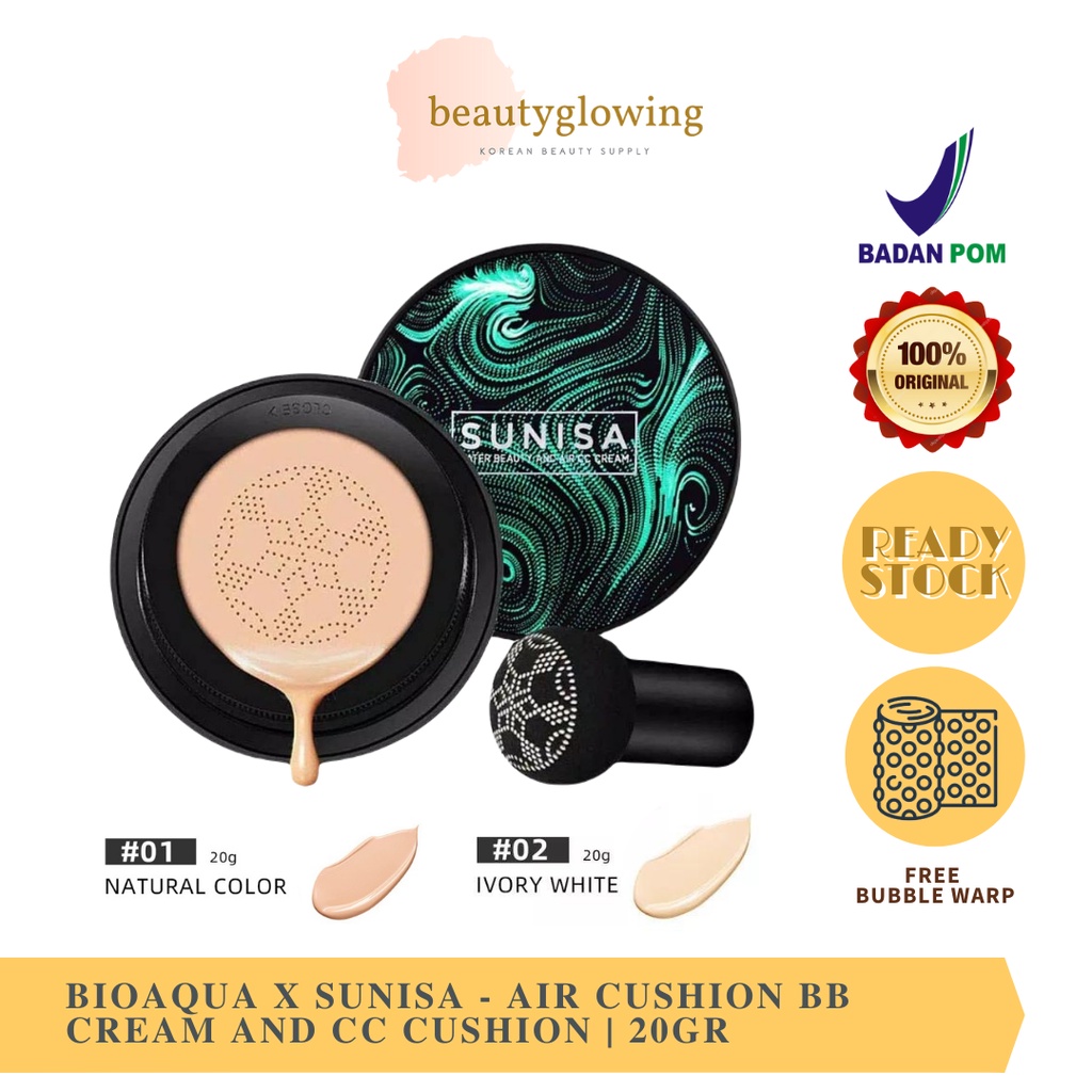 Jual BIOAQUA x Sunisa Air Cushion BB Cream CC Cushion 20g Shopee