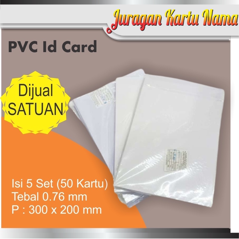 Jual ID Card Lembaran PVC ID Card PVC SHEET ID CARD id card bahan pvc