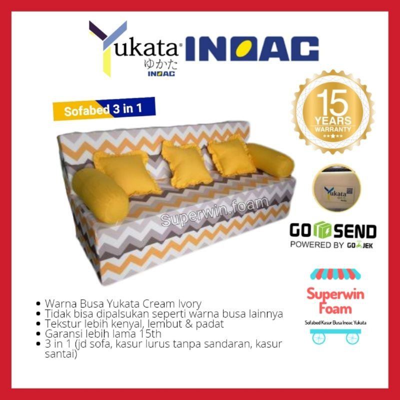 Jual Sofabed Busa Inoac Yukata Tebal 15&20cm Garansi 15Th Sofa Bed