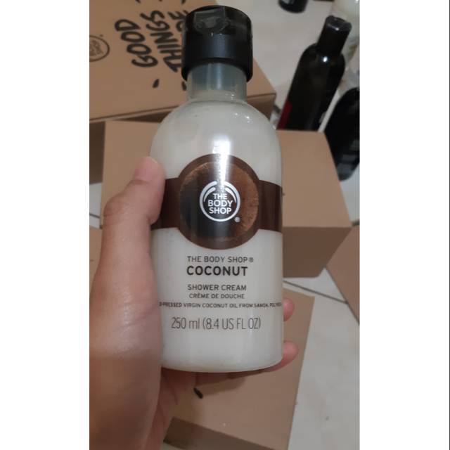 Jual The Body Shop Shower Cream Coconut 250 ml Shopee Indonesia