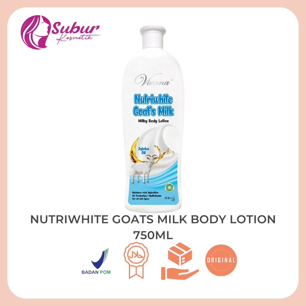 Jual Vienna Nutriwhite Goats Milk Body Lotion 750ml Shopee Indonesia