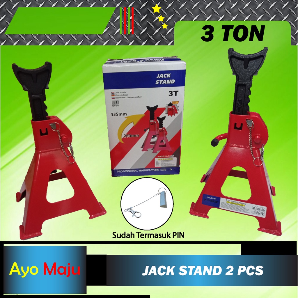 Jual Jack Stand 3 Ton Set 2pcs With PIN Tahanan Dongkrak 3Ton Shopee