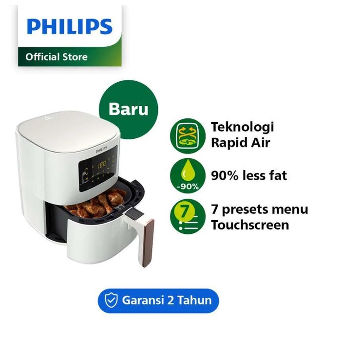 Jual PHILIPS HD 9252/20 AIR FRYER SPECTRE COM DIGITAL W (WHITE