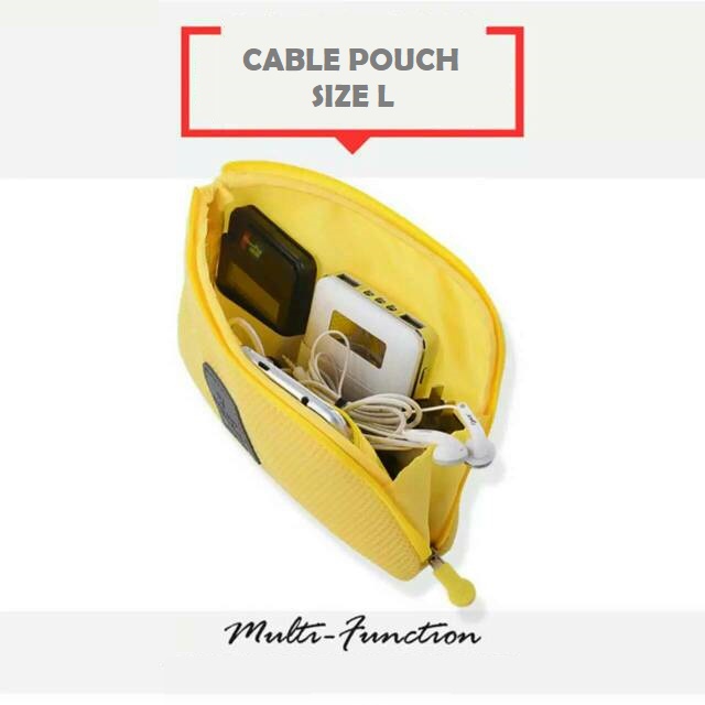 Jual [SIZE L] Cable Pouch Organizer / Tempat Penyimpanan Handphone