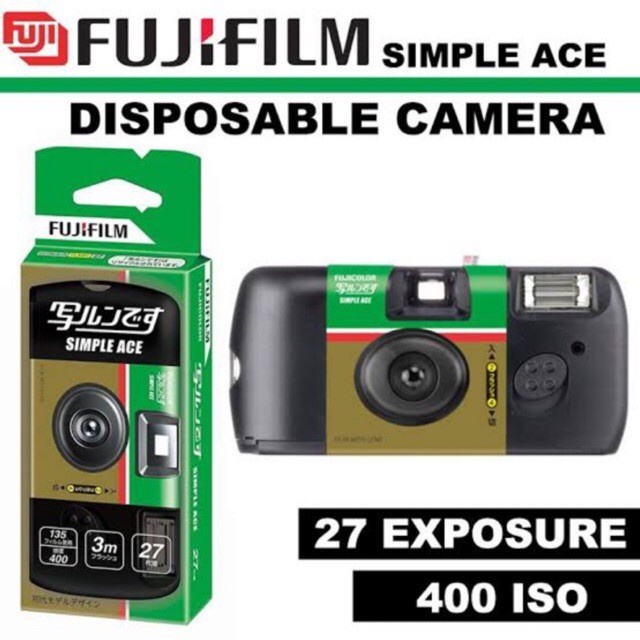Jual Fujifilm simple ace disposable camera ISO 400 27exposure Kamera Analog Shopee Indonesia