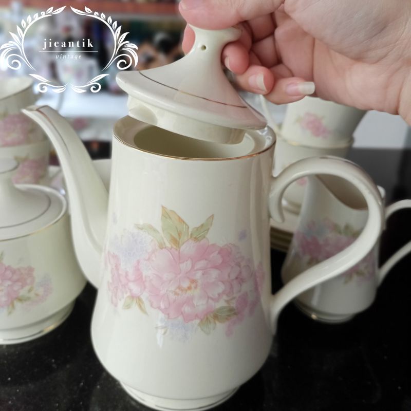 Jual Vintage Tea Set BudLet Chinese Porcelain/Teko Set Porselen / Teko Cina antik Shopee Indonesia