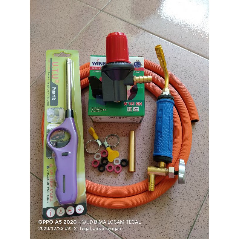 Jual Gas Torch alat las, pelebur timah, emas dan lain2 (1set) FREE