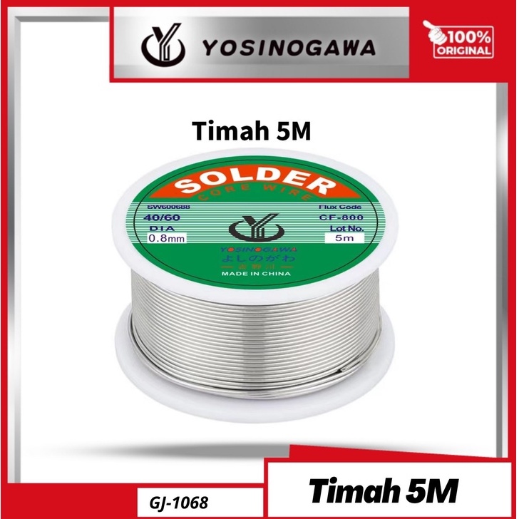 Jual YOSINOGAWA Timah Solder Wire 63/37 2 Flux Reel Tube Tin lead