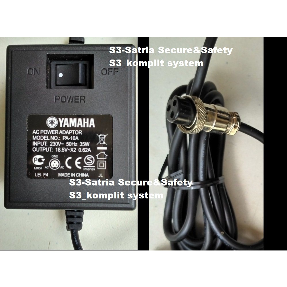 Jual Power AC Adaptor Mixer Yamaha 18,5V 3 pin PA10A PA20 PA 3 lubang