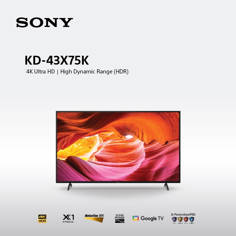 Jual SONY Bravia X75K 43 Inch Ultra HD 4K High Dynamic Range Smart TV