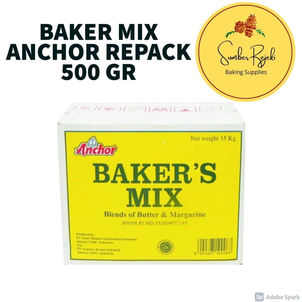 Jual Anchor Baker's Mix Butter Blend Margarine Bakers Mix Margarin Butter 500 GR Shopee